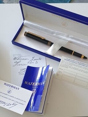 NWT  Vintage-Waterman Laurette, Sim B Ball Point Pen with Case And Instructions